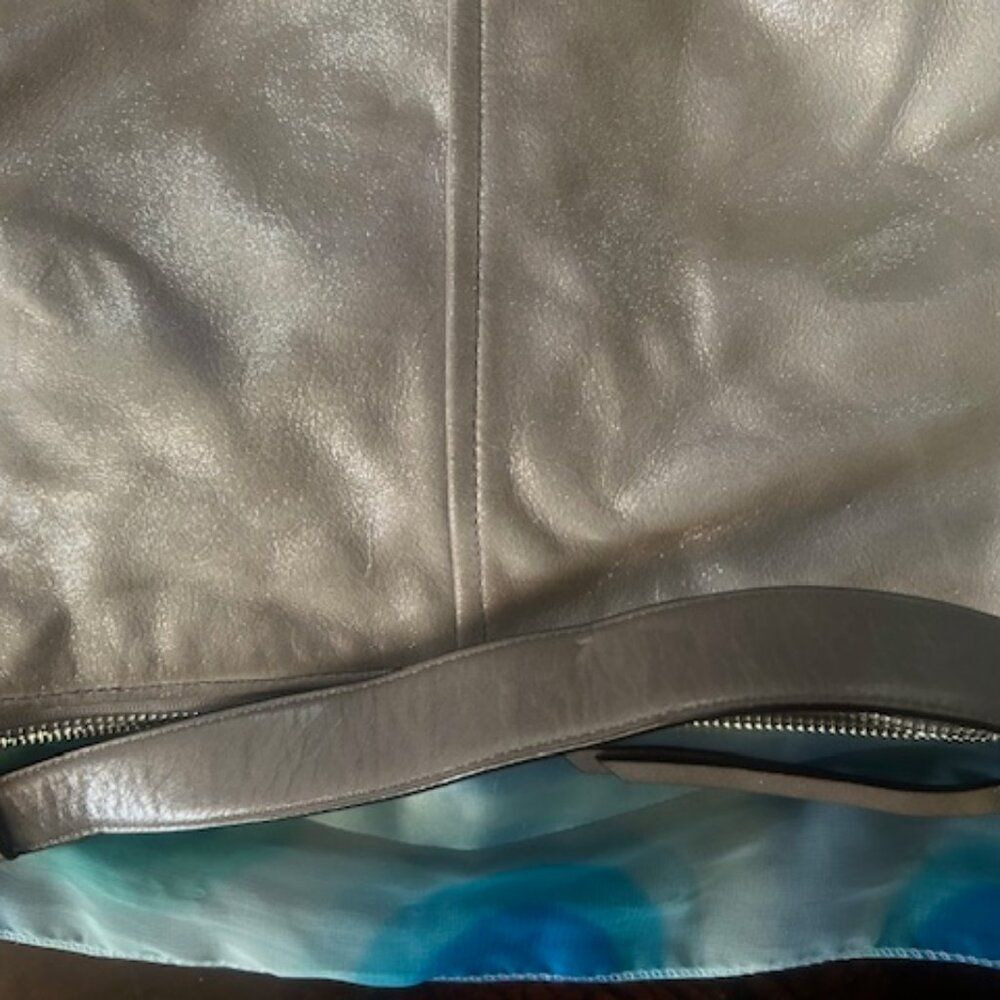 Coach 18696 Chelsea Ashley Metallic Gray Shoulder Bag - Picture 10 of 14